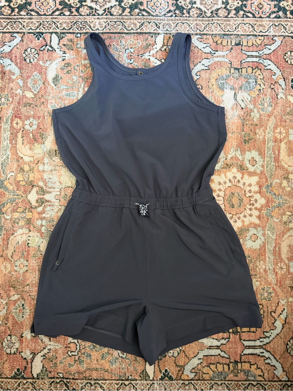 Athleta Dark Navy Girls Active One-Piece Romper